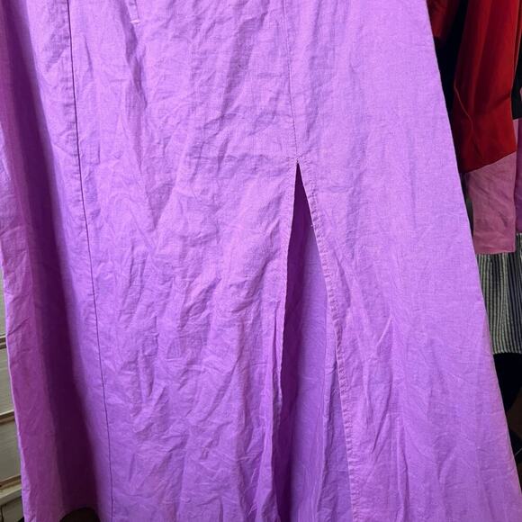 Miss Circle Quinley Lilac Linen Midi Dress - Picture 11 of 15